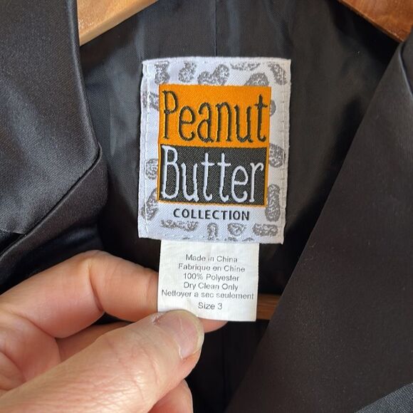 Peanut Butter Tuxedo Jacket Boys‎ Size 3 Black - Picture 2 of 5